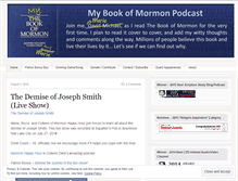Tablet Screenshot of mybookofmormonpodcast.com